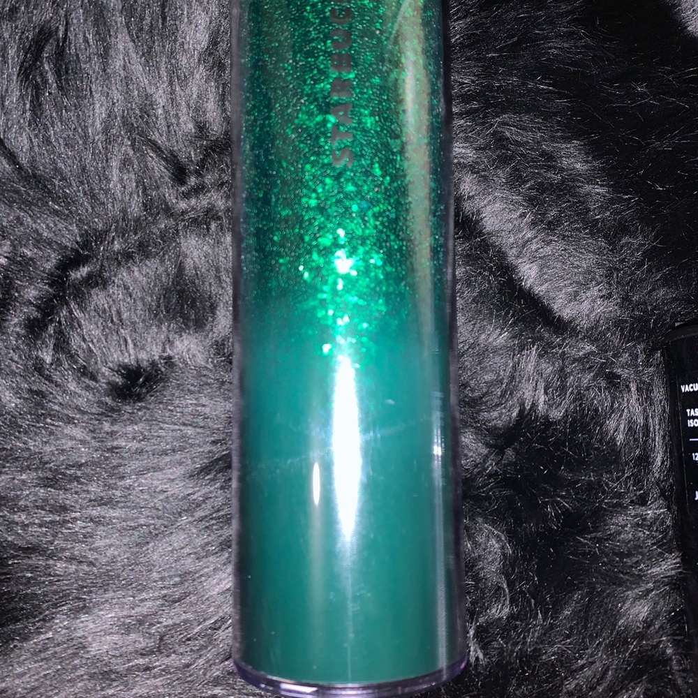 2019 Holiday green glitter ombre tumblr hot cup